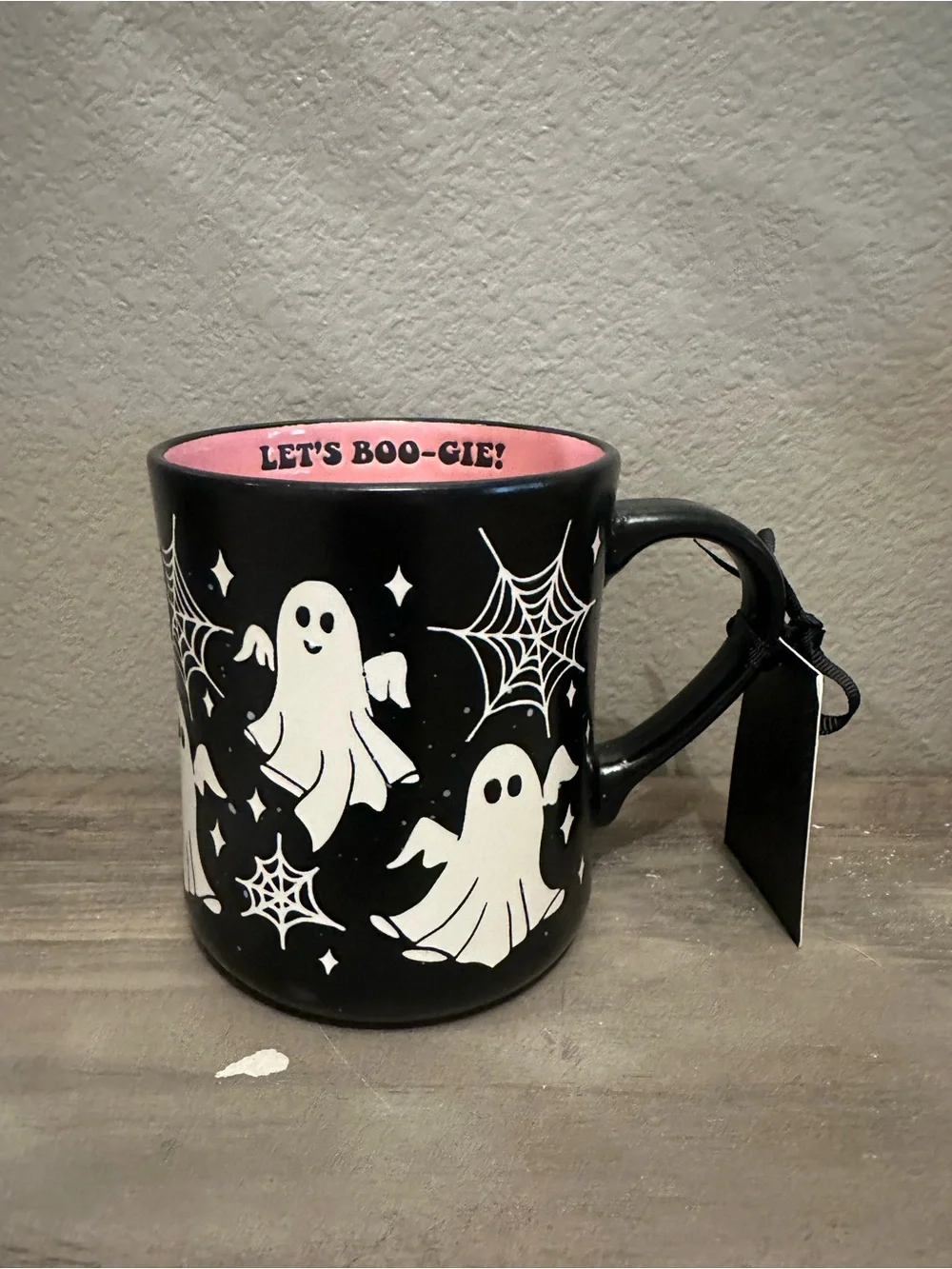 Cobwebs & Cauldrons Lets BOO-GIE Ghost Mug